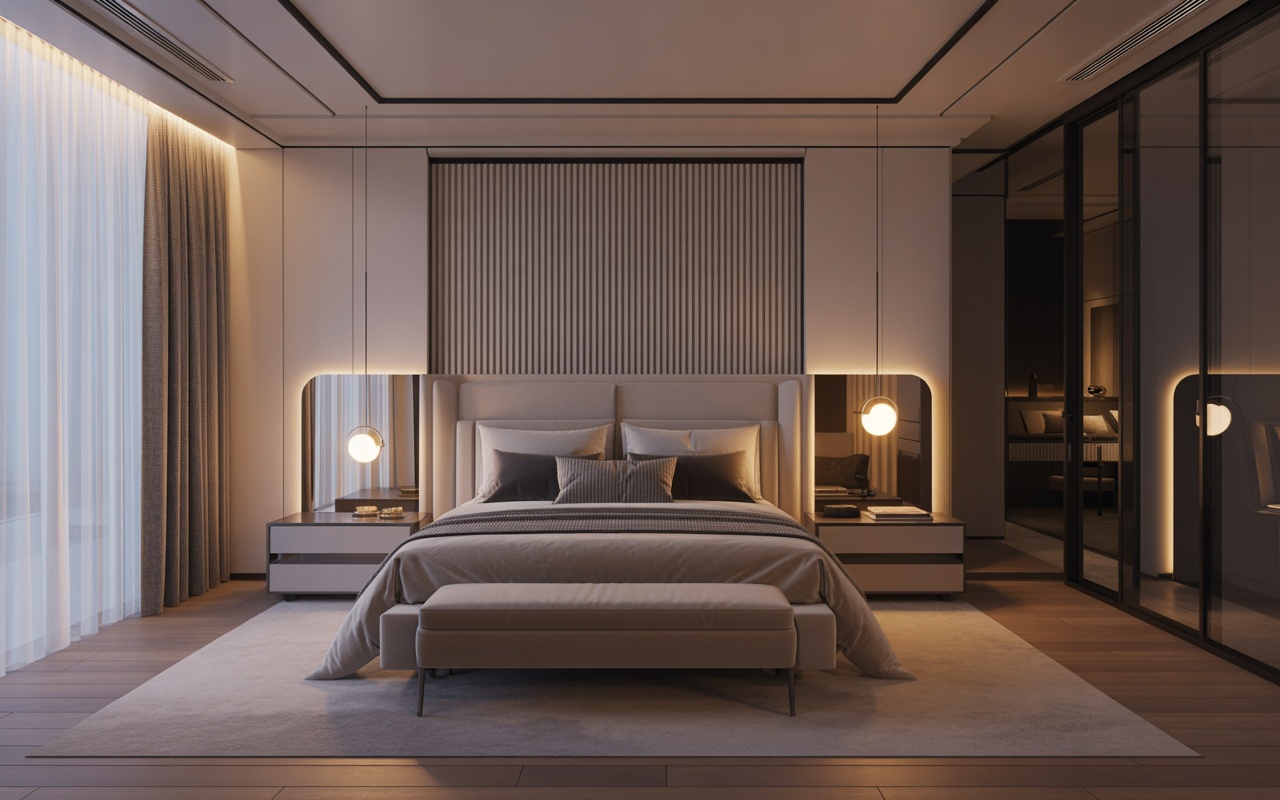 Elegant luxury interior with sophisticated modern design